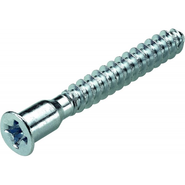 Hettich 연결 나사 Direkta 2(나사, 가구용 나사, 커넥터) - 직경 6.3mm, 길이: 50mm - 강철, 아연 도금 - 9220320