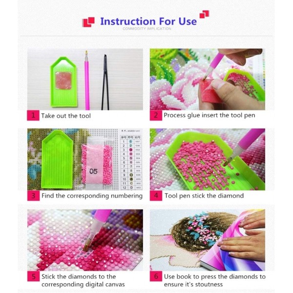 Nicole Knupfer 5D 다이아몬드 페인팅 라인 석 말 다이아몬드 페인팅 키트 크리스탈 라인 석 공예 그림 DIY 모자이크 그림 세공 공예 홈 장식 (150x60cm)