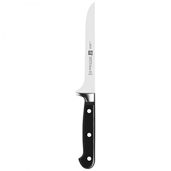 ZWILLING Professional S 5.5인치 면도날처럼 날카로운 독일제 유연한 본닝 나이프, 회사 소유의 독일 공장에서 거의 300년 동안 완벽해진 특수 포뮬러 스틸로 제작, 식기세척