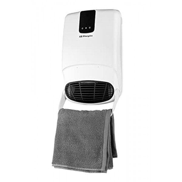 Orbegozo FB 2200 욕실 히터 타월 액세서리 프로그래밍 가능 2 전력 레벨 IP-23 과열 보호 2000W