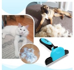 Docatgo 강아지 브러시 짧은 머리 고양이 브러시, 대형 강아지 언더 코트 브러시 고양이 긴 머리를 위한 벼룩 빗 브러시, 강아지 및 작은 몸단장을 위한 언더 코트 브러