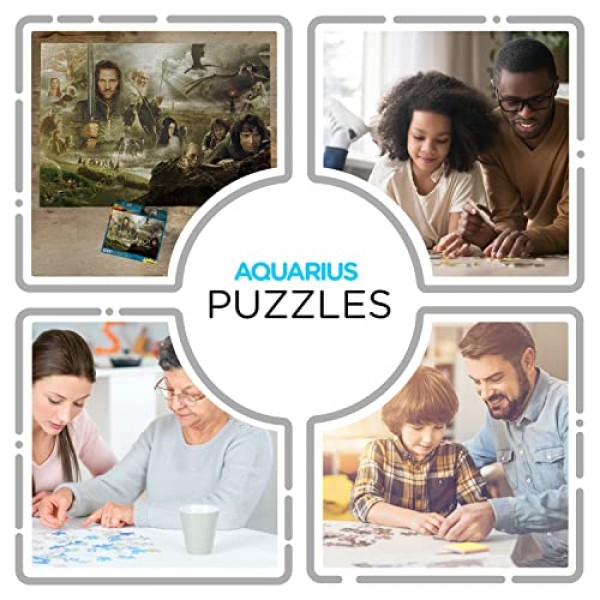 반지의 물병자리 제왕(3000피스 직소 퍼즐) - 공식 라이센스를 받은 반지의 제왕 상품 및 수집품 - 눈부심 방지 - 정밀 핏 - 32 x 45인치