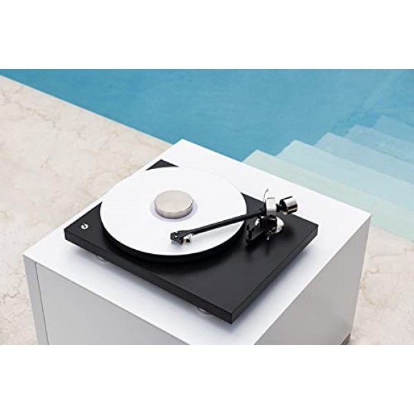 Pro-Ject 데뷔 PRO, 탄소-알루미늄 하이브리드 톤암, 전자 속도 전환 및 Pick It PRO를 갖춘 새로 개발된 오디오파일 턴테이블, 새틴 블랙