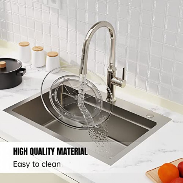 URALFA 캐비닛 2팩용 게으른 수잔 정리함, 10.6인치 투명 게으른 수잔 턴테이블 회전 정리함, 주방, 욕실, 식료품 저장실, 냉장고, 테이블용 플라스틱 정리함 및 보관용 스