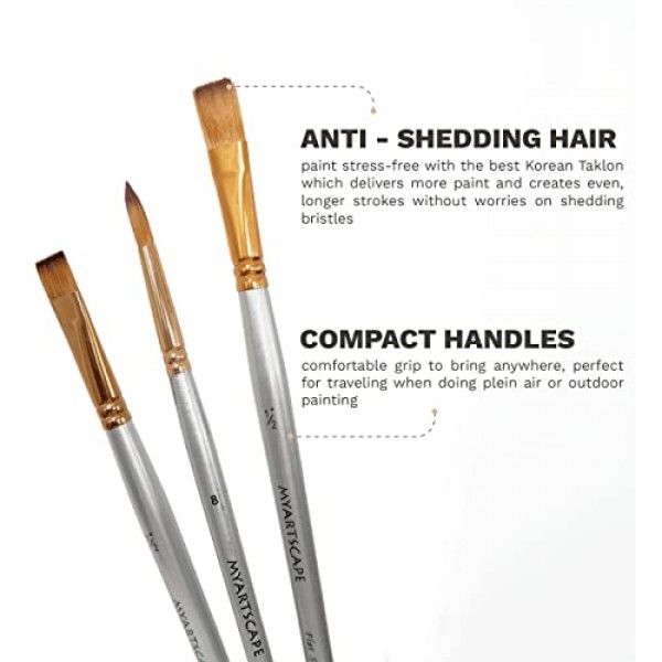 MyArtscape 아크릴 페인트 세트 - 3개의 페인트 브러시가 포함된 72 x 21ml 튜브 미술 용품 ​​- 헤비 바디 아크릴 페인트 성인을 위한 이상적인 페인팅 키트