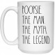 Poopsie The Man The Myth 전설 커피 머그 - Poopsie 머그잔 선물 크리스마스 - 생일 선물 - 생일 축하 Poopsie - 최고의 Poopsie 커피 머그 - Poopsie 15온스용 아버지날 머그잔
