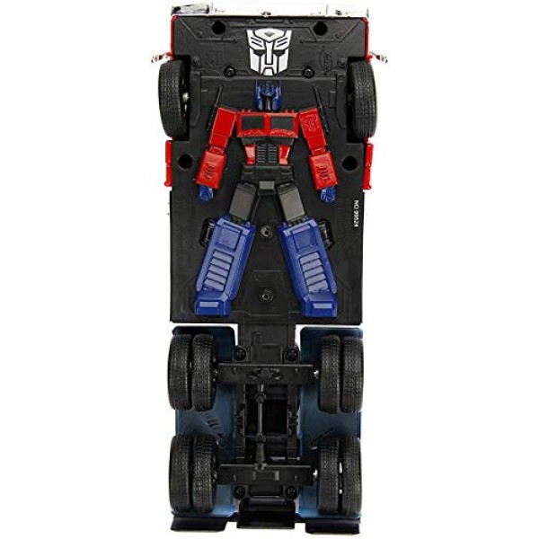 트랜스포머 G1 Optimus Prime Truck with Robot on Chassis Die-cast Car Red