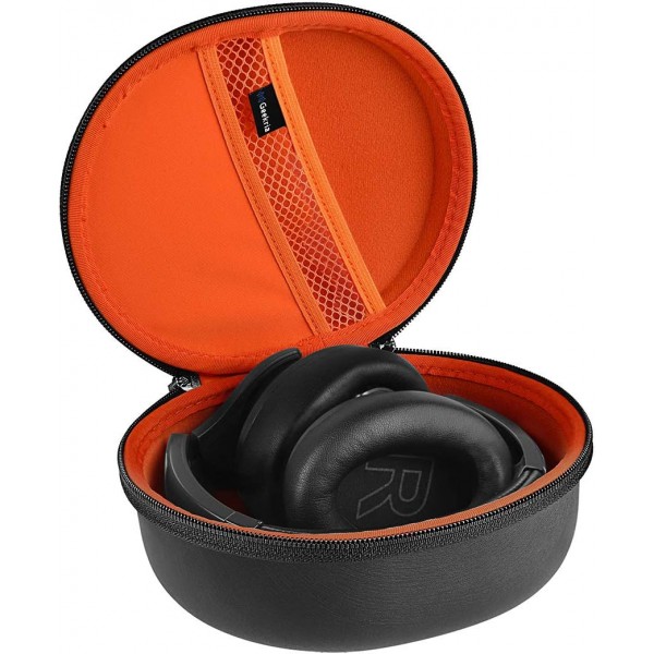 Anker Life Q20+, Life Q20, Soundcore Life Q10의 Soundcore와 호환되는 Geekria Shield 헤드폰 케이스 케이블 보관이 가능한 교체용 하드 여행용 케이스(검은색)