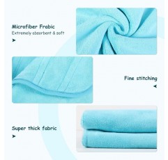 HAPPY HACHI 극세사 개 목욕 가운 빨 수 있는 고양이 빠른 건조 목욕 타올 조절 가능한 스트랩이 있는 초흡수성 애완 동물 코트(L, 스카이 블루) L 스카이 블루