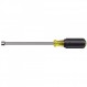 Klein Tools 646-11/32M 11/32인치 자기 팁 너트 드라이버, 미국산, 6인치 중공축 및 쿠션 그립 핸들