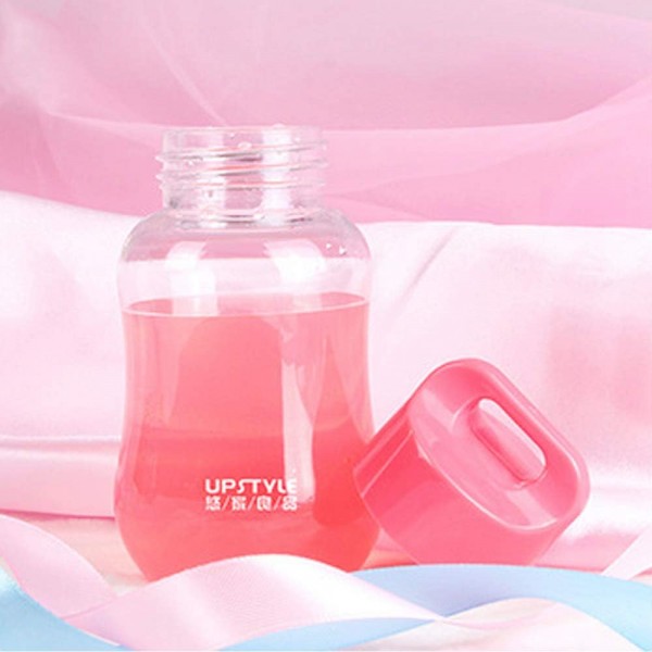 cailiya 마시는 병, 휴대용 스포츠 병, 미니 플라스틱 컵, 로프가 달린 손 컵, 야외 하이킹 캠핑, 여행, 스포츠에 적합, 매일 음료, 보관에도 적합(2PCS, 200ML)(녹색)