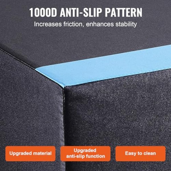 3 in 1 플라이오메트릭 점프 박스, 면 플라이오 박스, 플랫폼 및 점프 민첩성 박스, 홈 체육관 트레이닝용 미끄럼 방지 피트니스 운동 스텝업 박스, 컨디셔닝 근력 트레