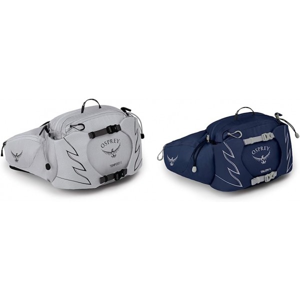 Osprey 유럽 여성용 Tempest 6 하이킹 팩 알루미늄 그레이 + 하이킹 팩 세라믹 블루