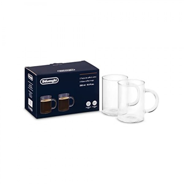 De'Longhi DLSC320 롱 커피 잔, 8.5 Fl oz, 2개 세트