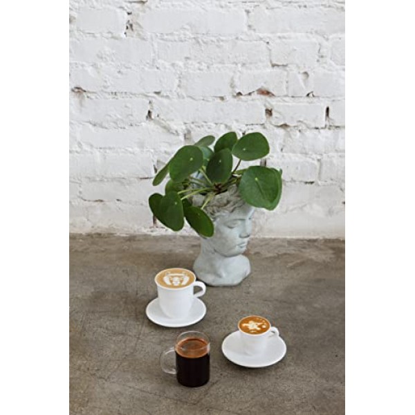 De'Longhi DLSC320 롱 커피 잔, 8.5 Fl oz, 2개 세트