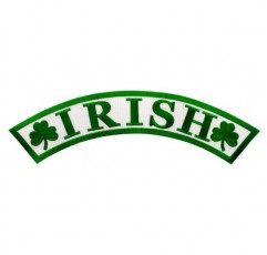 아일랜드 로커 자수 패치 럭키 클로버 토끼풀 철제 아일랜드 바이커 엠블럼