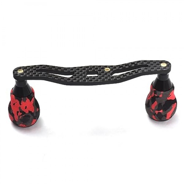 LIXADA 탄소 Baitcasting 트롤링 릴 핸들 왼쪽 오른쪽 초경량 낚시 릴 크랭크 탄소 섬유 낚시 릴 핸들 크랭크 액세서리