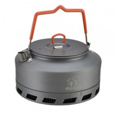Bulin 캠핑 주전자 1.6L 열교환 캠프 차 커피 포트 경량 야외 하이킹 장비 휴대용 주전자