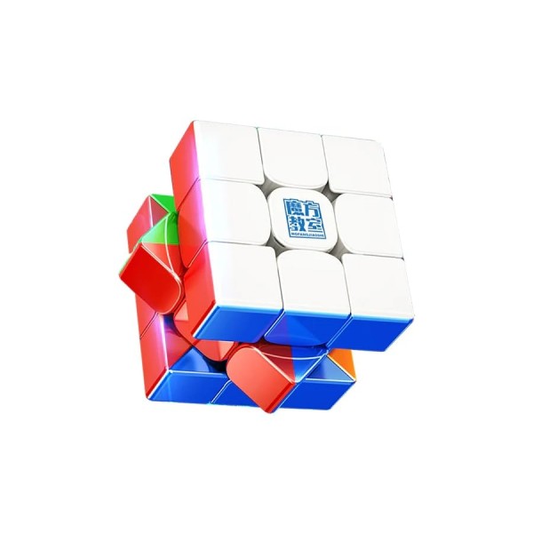 CuberSpeed ​​Moyu RS3 M 2020 업그레이드 UV 코팅 플래그십 3x3 스피드 큐브 스티커가 없는 Moyu RS3M 2023 UV 코팅 광택 표면 2023 플래그십 3x3 자기 속도 큐브