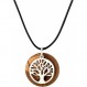 MaMeMi 성지에서 온 올리브 나무 펜던트에 925 스털링 실버로 만든 생명의 나무가 있는 아름다운 목걸이 3 cm
