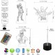 Spiderheroman 장난감 어린이를위한 야간 조명, X-Men Deadpool 3D 환상 터치 제어 램프 16 색 변경 야간 램프 침실 장식-선물 어린이를위한 장난감 소년 청소년