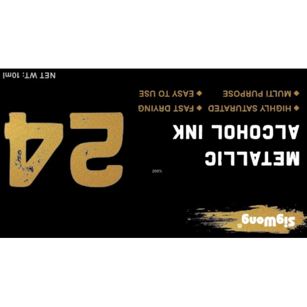 메탈릭 알코올 잉크 세트 - 24색 고농축 알코올 기반 잉크, 레진 페트리 접시, 코스터, 페인팅에 이상적인 농축 에폭시 수지 페인트 염료(각 10ml)