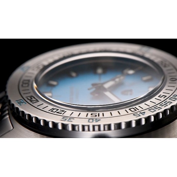 Pagani Design 남성용 시계 자동 기계식 우아한 비즈니스 남성용 시계 일본 무브먼트 NH38 42.7mm 스테인레스 스틸 사파이어 거울 300 M 방수 1719, 실버