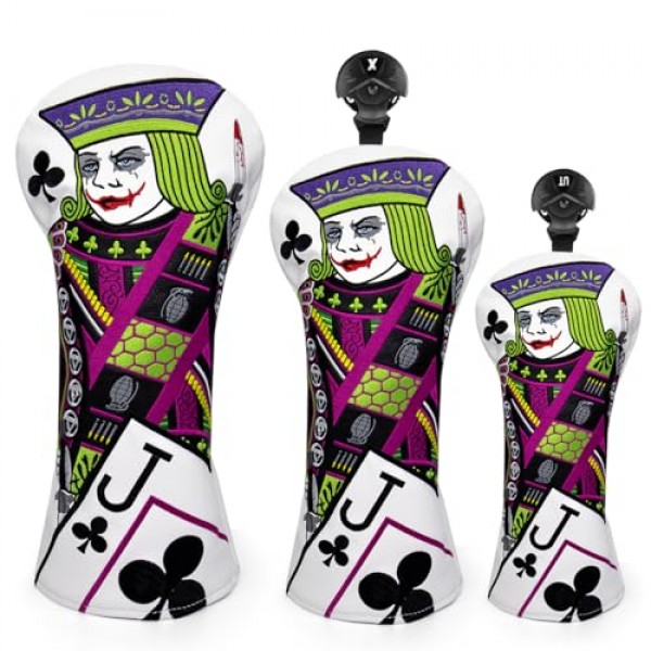 몬텔라 골프 헤드 커버, 플럼 블라썸 라이더 J 골프 클럽 커버 드라이버 커버 페어웨이 우드 헤드커버 하이브리드 커버 스코티 카메론 테일러메이드 타이틀리스트 오