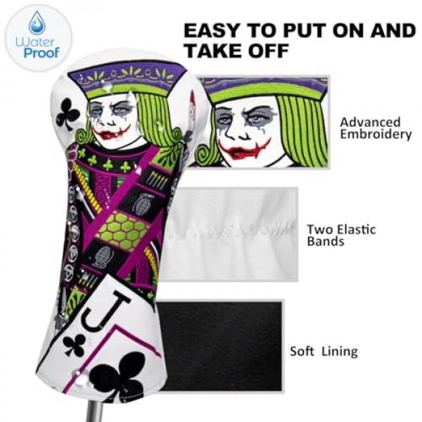 몬텔라 골프 헤드 커버, 플럼 블라썸 라이더 J 골프 클럽 커버 드라이버 커버 페어웨이 우드 헤드커버 하이브리드 커버 스코티 카메론 테일러메이드 타이틀리스트 오