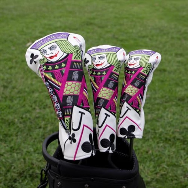 몬텔라 골프 헤드 커버, 플럼 블라썸 라이더 J 골프 클럽 커버 드라이버 커버 페어웨이 우드 헤드커버 하이브리드 커버 스코티 카메론 테일러메이드 타이틀리스트 오