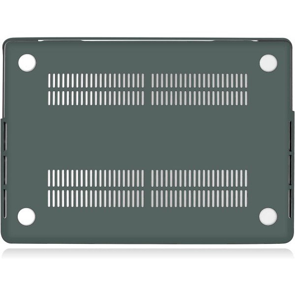 UESWILL 2021 MacBook Pro 16 케이스 모델 A2485와 호환 가능, MacBook Pro 16용 M1 Pro / M1 Max 칩 및 Touch ID + 극세사 천, Midnight Green 2021 MacBook Pro 16(M1 Pro/Max) Green - Midnight용 무광택 하드