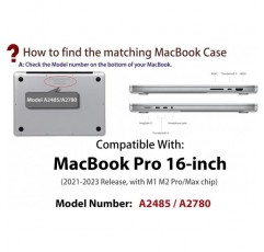 UESWILL 2021 MacBook Pro 16 케이스 모델 A2485와 호환 가능, MacBook Pro 16용 M1 Pro / M1 Max 칩 및 Touch ID + 극세사 천, Midnight Green 2021 MacBook Pro 16(M1 Pro/Max) Green - Midnight용 무광택 하드