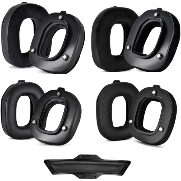 로지텍 Astro A50 Gen 3세대 헤드폰용 이어 패드 + 헤드폰 자석 포함 쿠션 이어컵(단백질 스킨 소재) 프로틴 스킨 소재