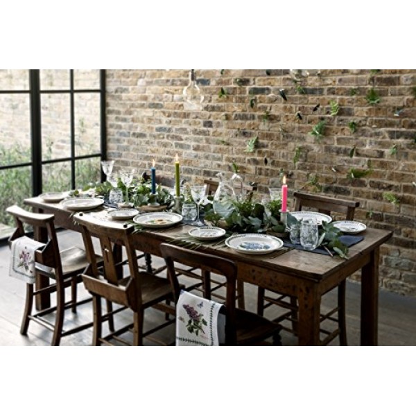 포트메리온 식물원 타원형 베이킹 접시 | Belladonna Lily를 모티브로 한 11인치 베이킹 접시 | 도자기로 만든 | 오븐, 식기세척기, 전자레인지 안전