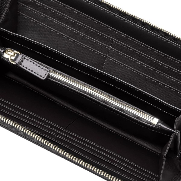 Lacoste Chantaco 레이스 롱 지퍼 지갑 느와르