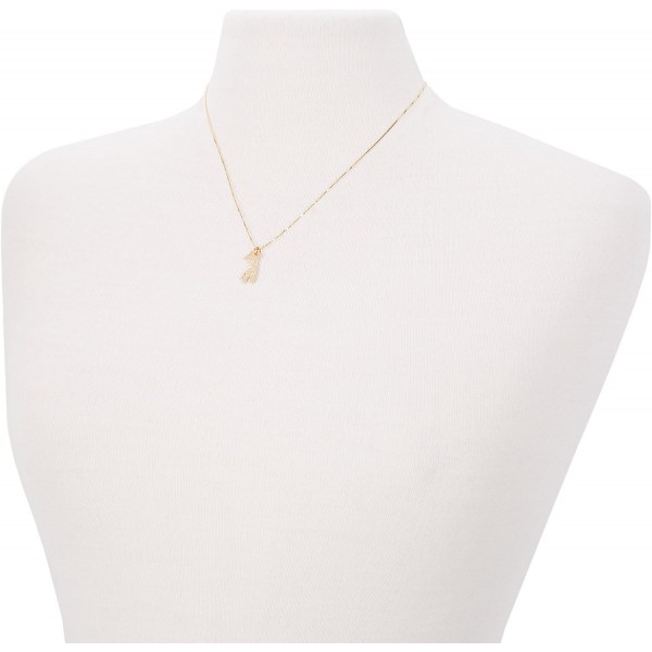 Malaika Raiss 스몰 기린 네크리스 24ct 금도금 - N3175