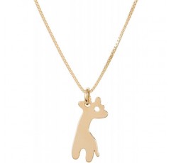 Malaika Raiss 스몰 기린 네크리스 24ct 금도금 - N3175