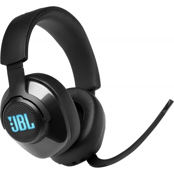 JBL Quantum 400 Over-Ear Gaming Headset - Black & Razer DeathAdder V2 - PC/Mac용 인체공학적 편안함을 갖춘 유선 게이밍 마우스(광 스위치, 광학 초점+ 20K 센서) DeathAdder V2 게이밍 마우스