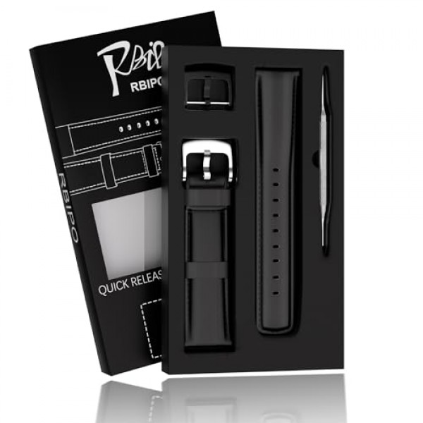 남성 여성을위한 스테인레스 스틸 배포 버클과 악어 곡물 퀵 릴리스 20mm 22mm 24mm 시계 스트랩과 가죽 시계 밴드