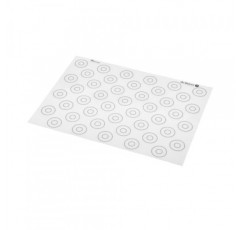 de Buyer 마카롱 실리콘 베이킹 매트 - 15.75인치 x 11.75인치 - 마카롱 및 쿠키에 적합 - 들러붙지 않고 청소가 용이함