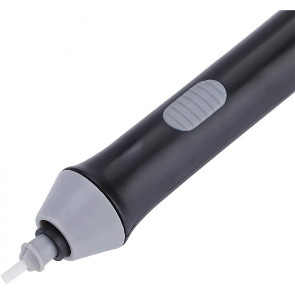 Akozon Electric Battery Powered 자동 지우개 22 지우개 리드 전기 지우개 키트 자동 휴대용 고무 연필 (검정)