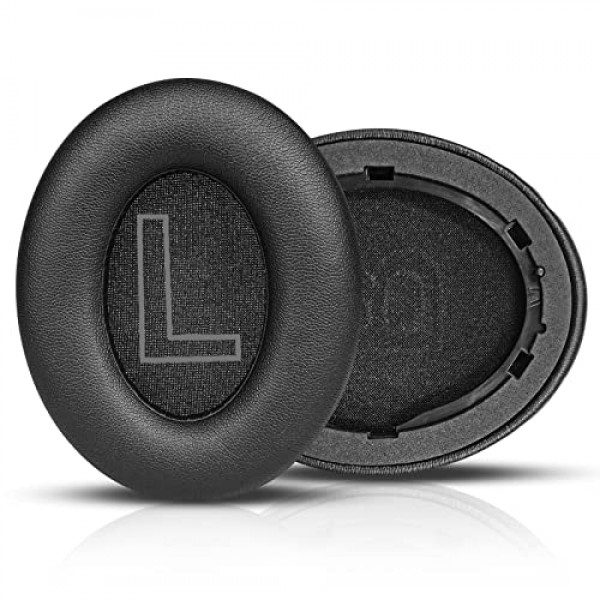 Life 2 이어패드, Anker Soundcore Life 2 / Q20 / Q20+ / Q20 BT 헤드셋과 호환되는 단백질 가죽 교체용 이어 쿠션 패드, 더 부드러운 가죽, 고밀도 소음 제거 폼(Life 2 NEO에 적합하지