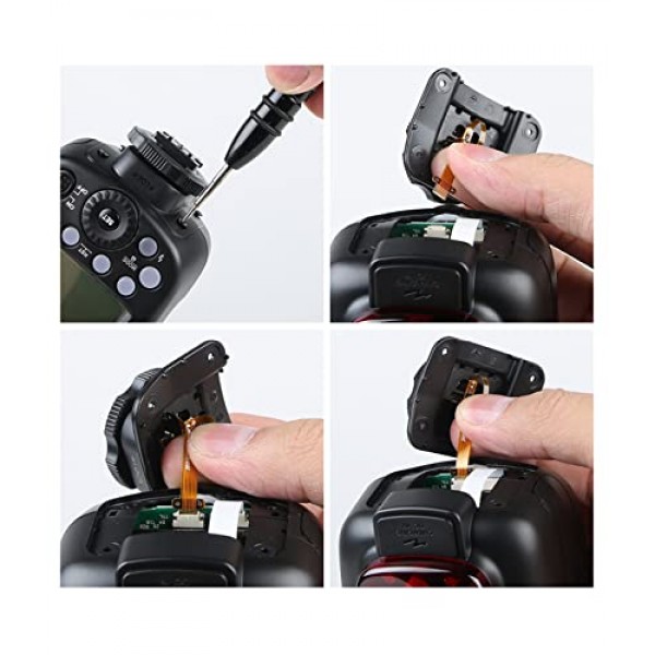 Godox V860II-S 핫슈 교체 마운트 풋, V860II 소니 플래시 핫슈 교체용 스피드라이트 플래시 수리 부품(금속 버전 업그레이드)