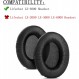 Microsoft Lifechat LX-3000 헤드폰 헤드셋과 호환되는 1 쌍의 이어 패드 폼 교체 용 이어 패드 쿠션