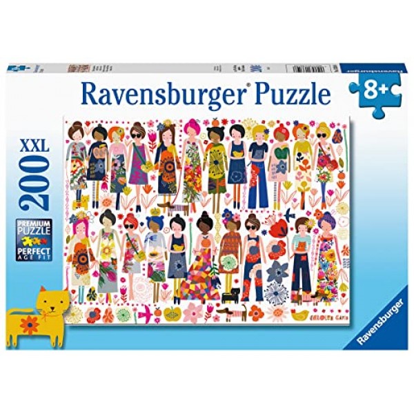 Ravensburger 꽃과 친구들 어린이를 위한 200피스 XXL 직소 퍼즐 - 13359 - 모든 조각은 독특하고 조각이 완벽하게 맞습니다. 여러 가지 색상, 19.5 x 14인치
