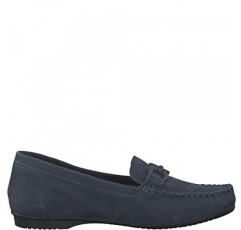 MARCO TOZZI 여성용 블록 힐, 부드러운 Feel Me 풋베드, 고급 가죽으로 제작, 비즈니스 및 레저 모카신에 이상적