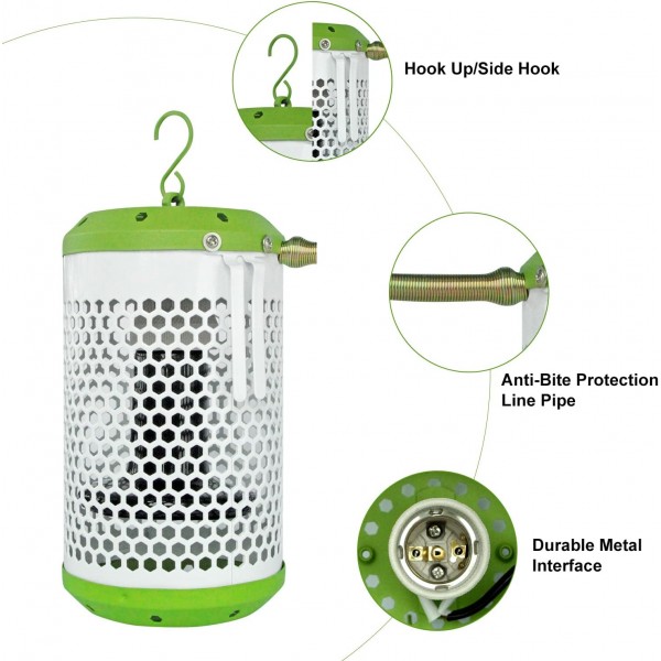 앵무새/수염룡/도마뱀/뱀/거북이(대)용 파충류 방열램프(UE Plug-100W)