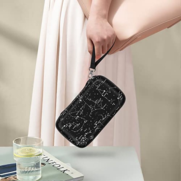 Kodak Step/Kodak Mini 2 HD/Kodak PRINTOMATIC/Kodak 스마일 카메라 및 프린터용 Fintie 보호 케이스 - 내부 포켓이 포함된 충격 방지 하드 쉘 휴대용 케이스, 별자리