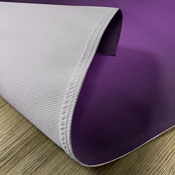 Ambesonne Ombre 플레이스 매트 8개 세트, 시네마 커튼 영화 시리즈에서 영감을 받은 컬러 옴브레 디자인 디지털 스타일 인쇄 이미지, 식탁용 세탁 가능 패브릭 플레이스 