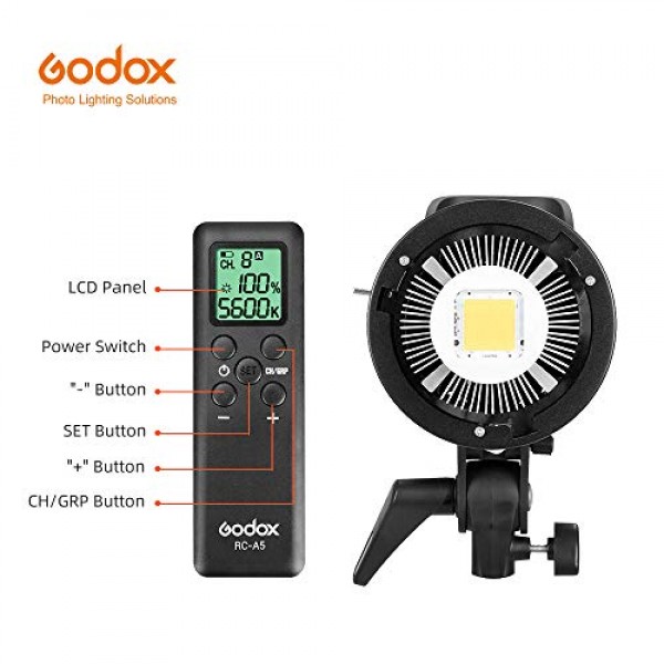 Godox SL-60W CRI 95+ LED 비디오 조명 SL60W 흰색 5600K 버전 60WS Bowens 마운트 + 원격 제어 + 반사경